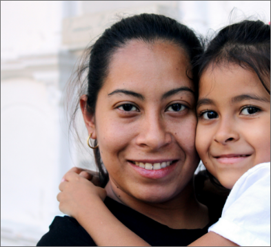 Image of woman and child